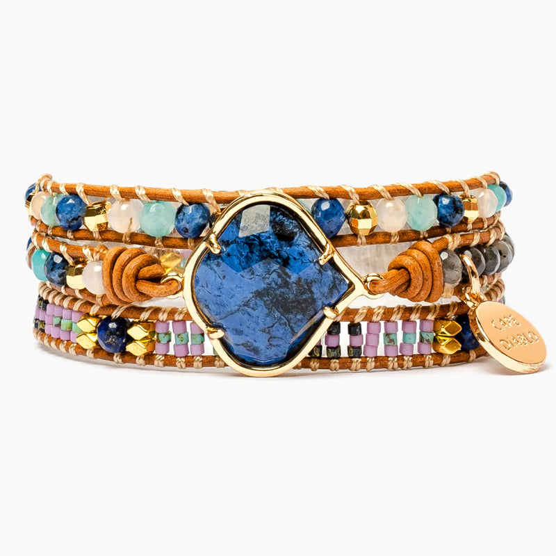 Healing Blue Sodalite Wrap Bracelet