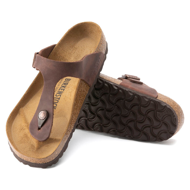 Birkenstock Gizeh Oiled Leather Sandals - Habana