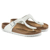 Birkenstock Gizeh Leather Sandals - White (Regular/Wide)