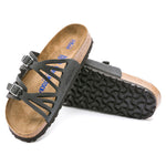 Birkenstock Granada Soft Footbed Oiled Leather Sandals - Black
