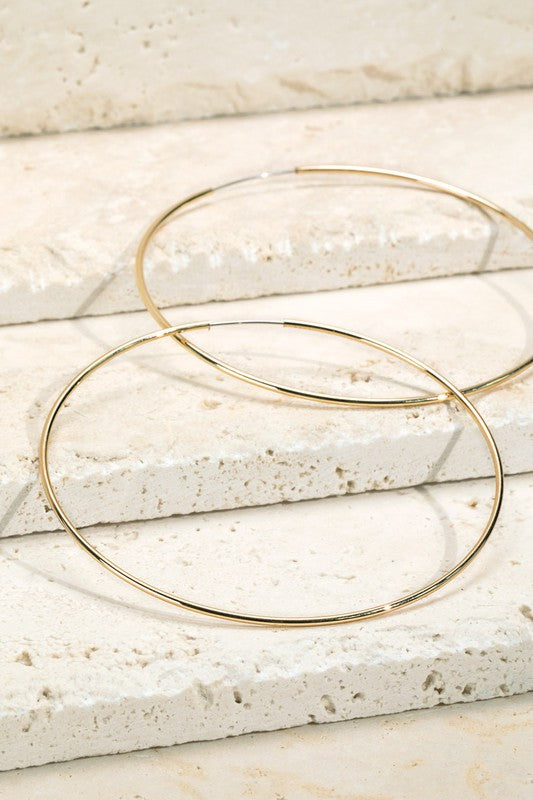 May Infinity Hoop Earrings
