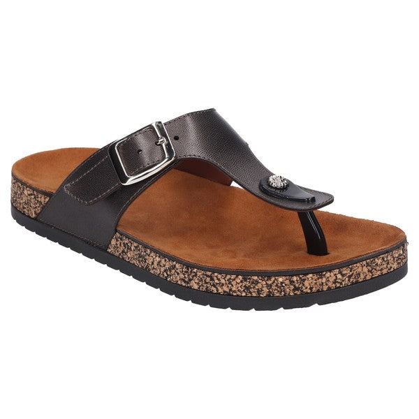 Sedona Buckle Detail Footbed Sandal