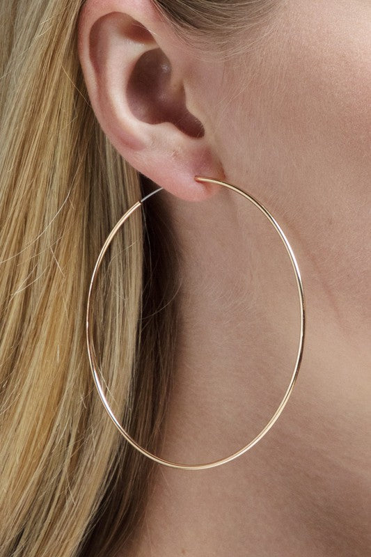 May Infinity Hoop Earrings