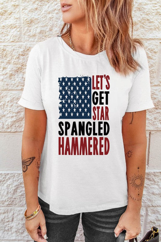 "Star Spangled Hammered" Graphic Tee