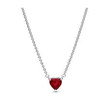 Heart sterling silver collier with cherries